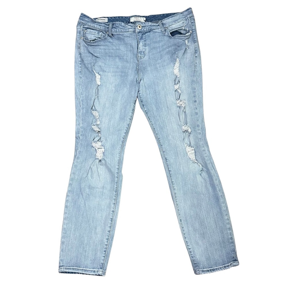 Torrid Boyfriend Jeans Distressed Ripped Women's Size 20